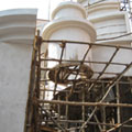 Cloth and bamboo Pandal being Constructed,Calcutta